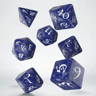 Classic RPG 7 Piece Polyhedral Dice Set - Colbalt with White Numbers - Your Source for Gaming Essentials Hot