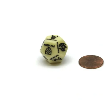 Custom Engraved 19mm D12 RPG D&D Dice - 5th Edition Class Ivory with Black Die - Your Source for Gaming Essentials Flash Sale