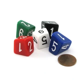 D6 Numeral Skew Dice - Choose Your Color - Your Source for Gaming Essentials Fashion