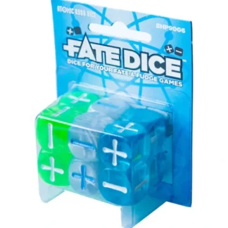 Fate Dice for Fate & Fudge Games by Evil Hat Productions- 12 D6 Atomic Robo Dice - Your Source for Gaming Essentials Cheap