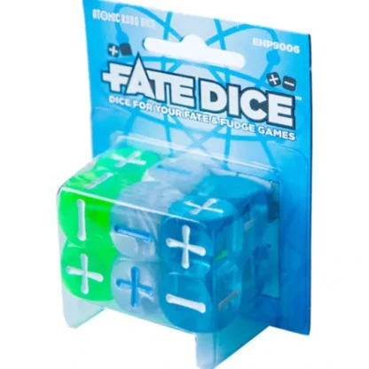 Fate Dice for Fate & Fudge Games by Evil Hat Productions- 12 D6 Atomic Robo Dice - Your Source for Gaming Essentials Cheap