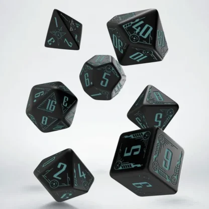 Galactic: Black/Blue Dice Set (7) - Your Source for Gaming Essentials Discount