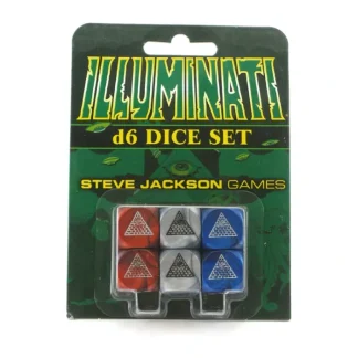 Illuminati Pearlized D6 Dice Set - 6 Pieces - Your Source for Gaming Essentials Store