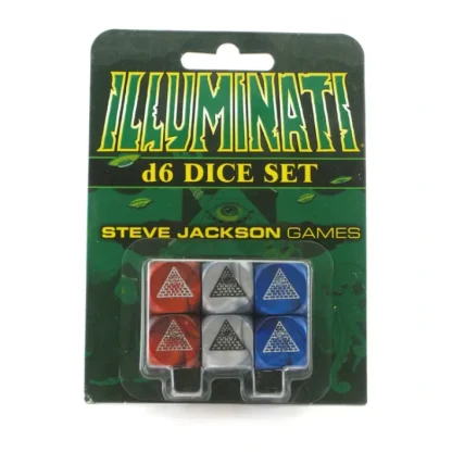 Illuminati Pearlized D6 Dice Set - 6 Pieces - Your Source for Gaming Essentials Store