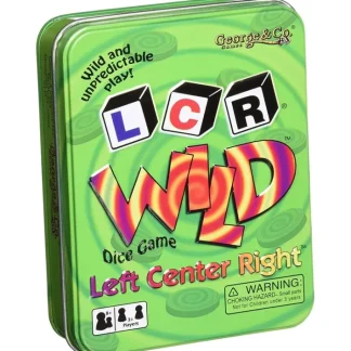 Left Right Center (LCR) Wild Dice Game in Green Tin - Your Source for Gaming Essentials Best Sale