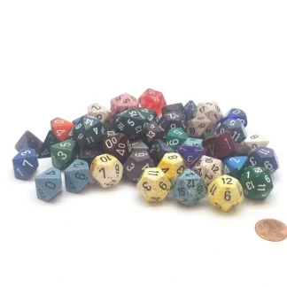 Loose Half Pound (1/2 lb) of Assorted Random Chessex Dice - Your Source for Gaming Essentials Flash Sale