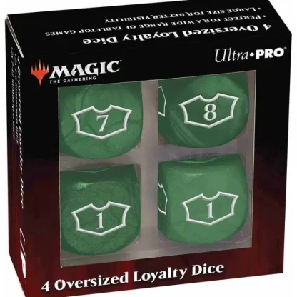 Magic the Gathering Deluxe 22mm Loyalty Dice Set (4) - Forest - Your Source for Gaming Essentials Fashion