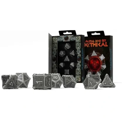Metal 7 Piece Polyhedral Dice Set - Mythical - Your Source for Gaming Essentials Sale