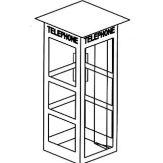 Trains | Miller Engineering 879550 HO City Details Phone Booth Kit - Your Source for Gaming Essentials