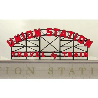 Trains | Miller Engineering 3881 HO/O Union Station Animated Neon Billboard - Your Source for Gaming Essentials