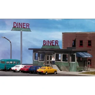 Trains | Miller Engineering 160100 N Parkway Diner Brass Building Kit - Your Source for Gaming Essentials