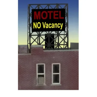 Trains | Miller Engineering 338975 N/Z Motel Flashing Neon Rooftop Billboard Small - Your Source for Gaming Essentials