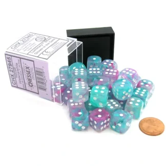 Nebula 12mm D6 Dice Block (36 Dice) - Wisteria with White Pips - Your Source for Gaming Essentials Shop