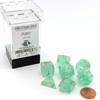 Neutron Dice 7 Piece Polyhedral DnD Dice Set - Mint - Your Source for Gaming Essentials New