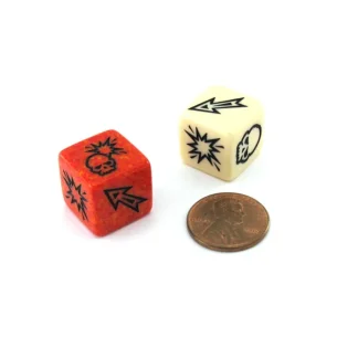 Pack of 2 Chessex Custom Engraved 16mm D6 Assorted Style Dice - Block Dice - Your Source for Gaming Essentials Store