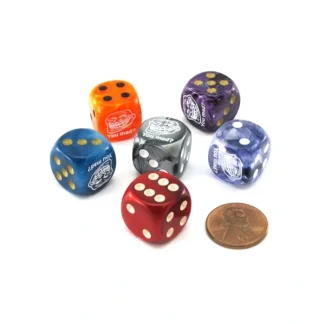 Pack of 6 Custom Engraved 16mm D6 Assorted Style Funny Meme Dice - You Mad? - Your Source for Gaming Essentials New