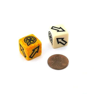 Pack of 2 Custom Scatter Dice with Directional Arrows and Symbols (Styles Vary) - Your Source for Gaming Essentials Flash Sale