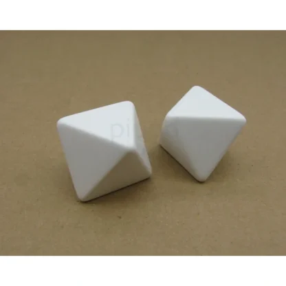 Pack of 2 Jumbo 24mm Blank Eight-Sided D8 RPG Dice - White - Your Source for Gaming Essentials Flash Sale