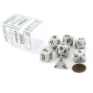 Polyhedral 7-Die Chessex Dice Set - Speckled Artic Camo - Your Source for Gaming Essentials New