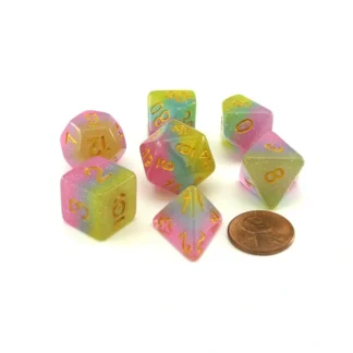 Polyhedral 7-Piece Layered Dice Set - Pastels - Your Source for Gaming Essentials Hot