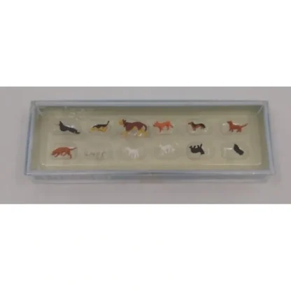 Trains | Preiser 14165 HO Assorted Cats & Dog Figures (Set of 12) - Your Source for Gaming Essentials