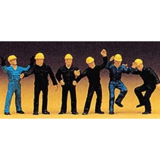 Trains | Preiser 14105 HO Railway Shunters Figures (Set of 6) - Your Source for Gaming Essentials