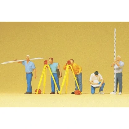 Trains | Preiser 10512 HO Working Surveyors Figures with Accessories (Set of 5) - Your Source for Gaming Essentials