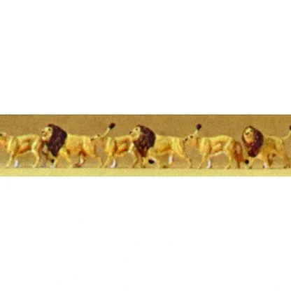 Trains | Preiser 79713 N Animals - Lions Figures (Set of 6) - Your Source for Gaming Essentials
