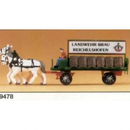 Trains | Preiser 79478 N Brewery Beer Wagon With Driver, Horses & Accessories - Your Source for Gaming Essentials