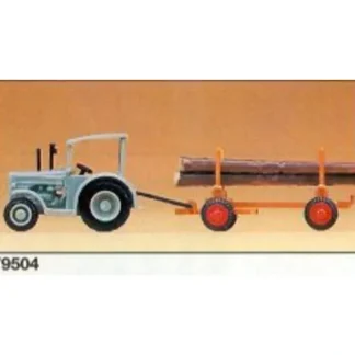 Trains | Preiser 79504 N Hanomag Tractor with Log Trailer (Set of 2) - Your Source for Gaming Essentials