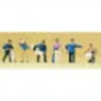 Trains | Preiser 79019 N Standing Passers-By Figures (Set of 6) - Your Source for Gaming Essentials