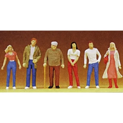 Trains | Preiser 68203 O Standing People Figures (Set of 6) - Your Source for Gaming Essentials