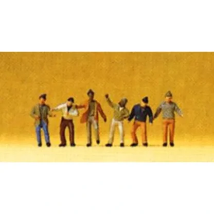 Trains | Preiser 80908 Z Dock/Warehouse Workers Figures (Set of 6) - Your Source for Gaming Essentials