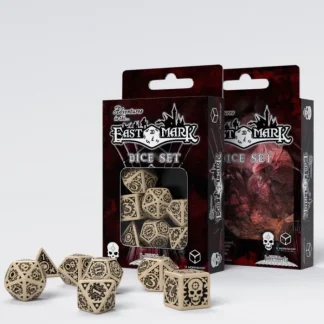 Q-Workshop Adventures in the East Mark RPG Dice Set (7 Piece Set) - Your Source for Gaming Essentials Clearance