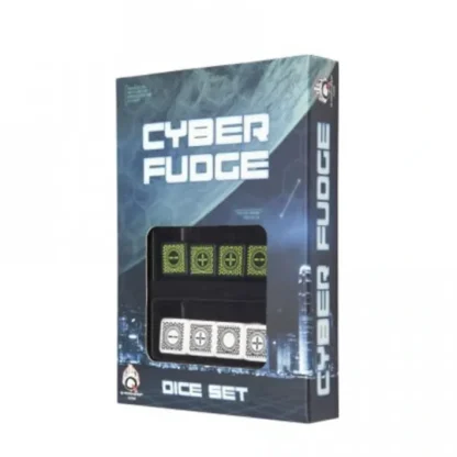 Q-Workshop Cyberfudge D6 Dice Set (8 Dice) (4 Black with Green + 4 Random) - Your Source for Gaming Essentials Sale