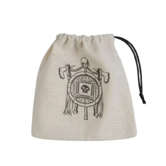 Q-Workshop Dice Bag - Orc Beige with Black - Your Source for Gaming Essentials Cheap