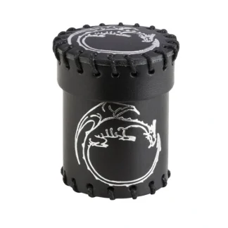 Q-Workshop Dragon Black Leather Dice Cup - Your Source for Gaming Essentials Store