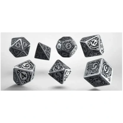 Q-Workshop Metal Dice Set, 7 Polyhedral Dice - Steampunk - Your Source for Gaming Essentials Store