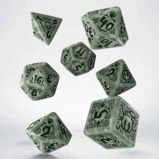 Q-Workshop Pathfinder Tyrant Grasp RPG Dice Set (7 Piece Polyhedral Dice Set) - Your Source for Gaming Essentials Cheap
