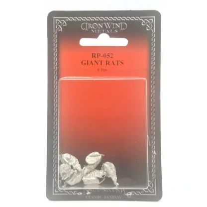 Ral Partha Giant Rats (6 Pieces) #RP-052 Unpainted Metal Miniature Rodent Minis - Your Source for Gaming Essentials Cheap
