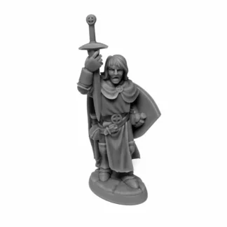 Reaper Dungeon Dwellers Sir Danarel the Holy #07076 Bones USA Unpainted Plastic - Your Source for Gaming Essentials Store