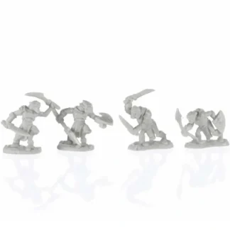 Reaper Miniatures Armored Goblin Warriors (4) #77679 Unpainted Plastic Bones Mini Figure - Your Source for Gaming Essentials Best Sale