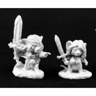 Reaper Miniatures Barbarian Mouslings 2Pc 03824 Dark Heaven Unpainted Metal Mini - Your Source for Gaming Essentials Shop