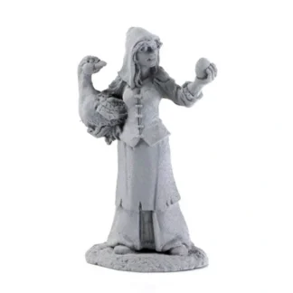 Reaper Miniatures Brinewind Townsfolk Goose Lady Unpainted #04022 Unpainted Figure - Your Source for Gaming Essentials New