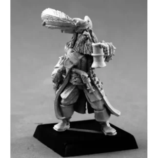 Reaper Miniatures Captain Kerdak Bonefist #60137 Pathfinder Miniatures Unpainted - Your Source for Gaming Essentials Shop