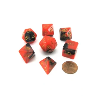 Reaper Miniatures Dual Pizza Dungeon Dice - Red & Black - Your Source for Gaming Essentials Cheap