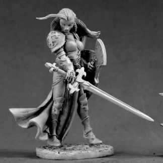 Reaper Miniatures Finari, Crusader (54mm) #01447 Unpainted Metal Mini Figure - Your Source for Gaming Essentials Store