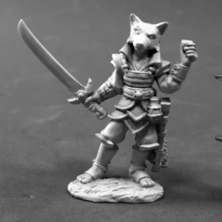 Reaper Miniatures Kogo, Male Kitsune #03801 Dark Heaven Unpainted Metal Figure - Your Source for Gaming Essentials New
