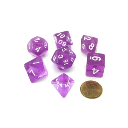 Reaper Miniatures Lucky Pizza Dungeon Dice - Clear Purple - Your Source for Gaming Essentials Discount