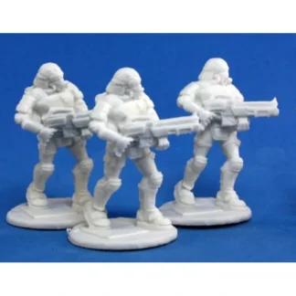 Reaper Miniatures Nova Corp: Rifleman (3) #80015 Chronoscope Bones Figure - Your Source for Gaming Essentials Hot